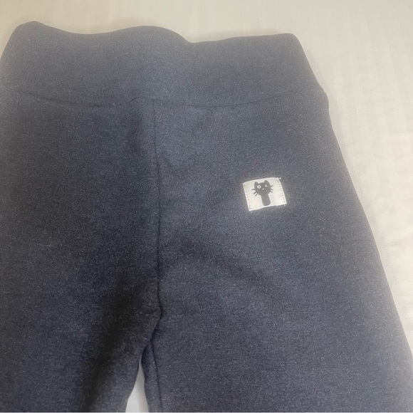 Leggings Polyester Sherpa Winter Warm Elastic Slim Thermal Pants Black SIZE M - Picture 7 of 8